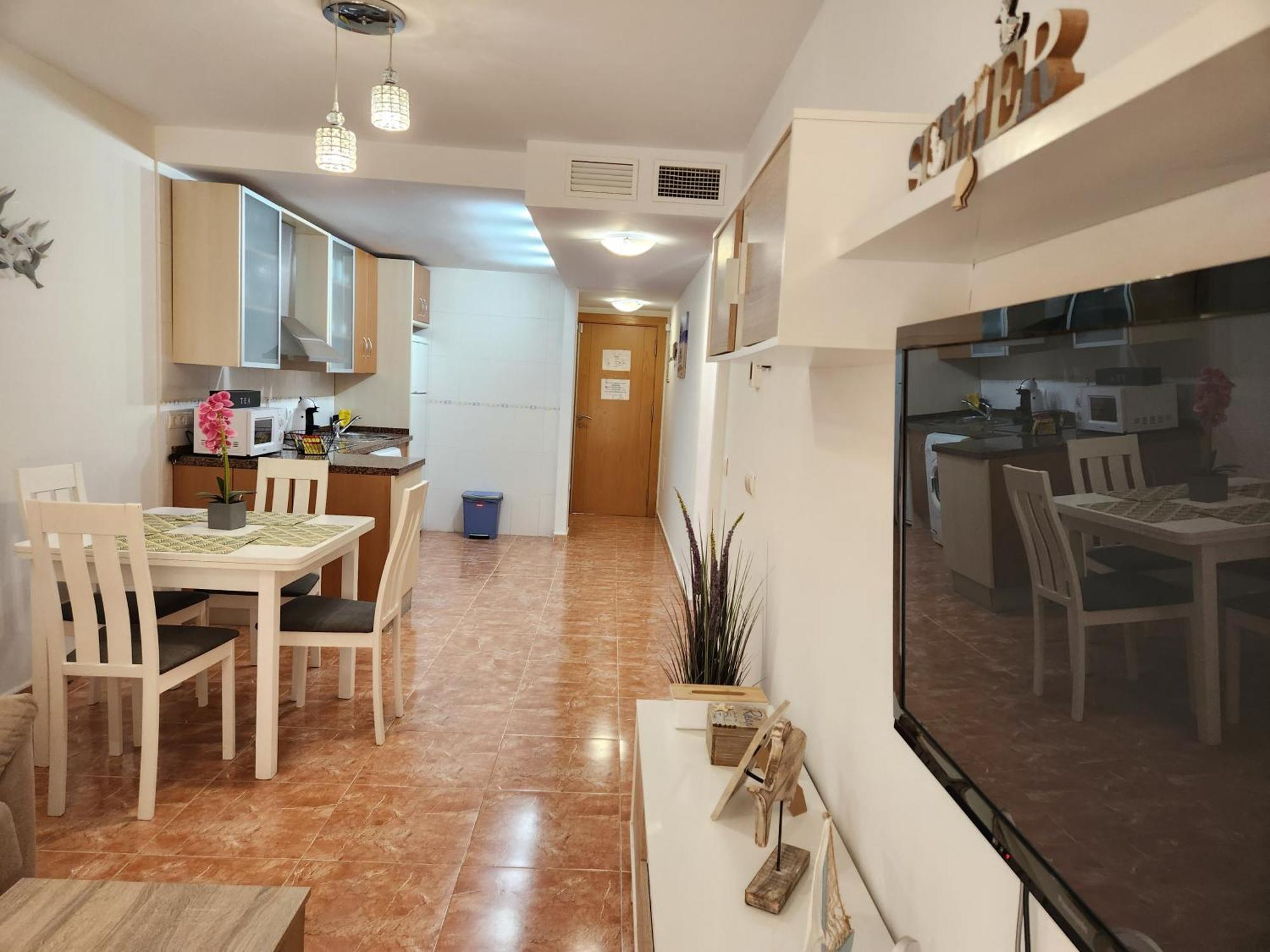 Bajo En Primera Linea De Vera-Playa Con Piscina Privada! Exteriör bild