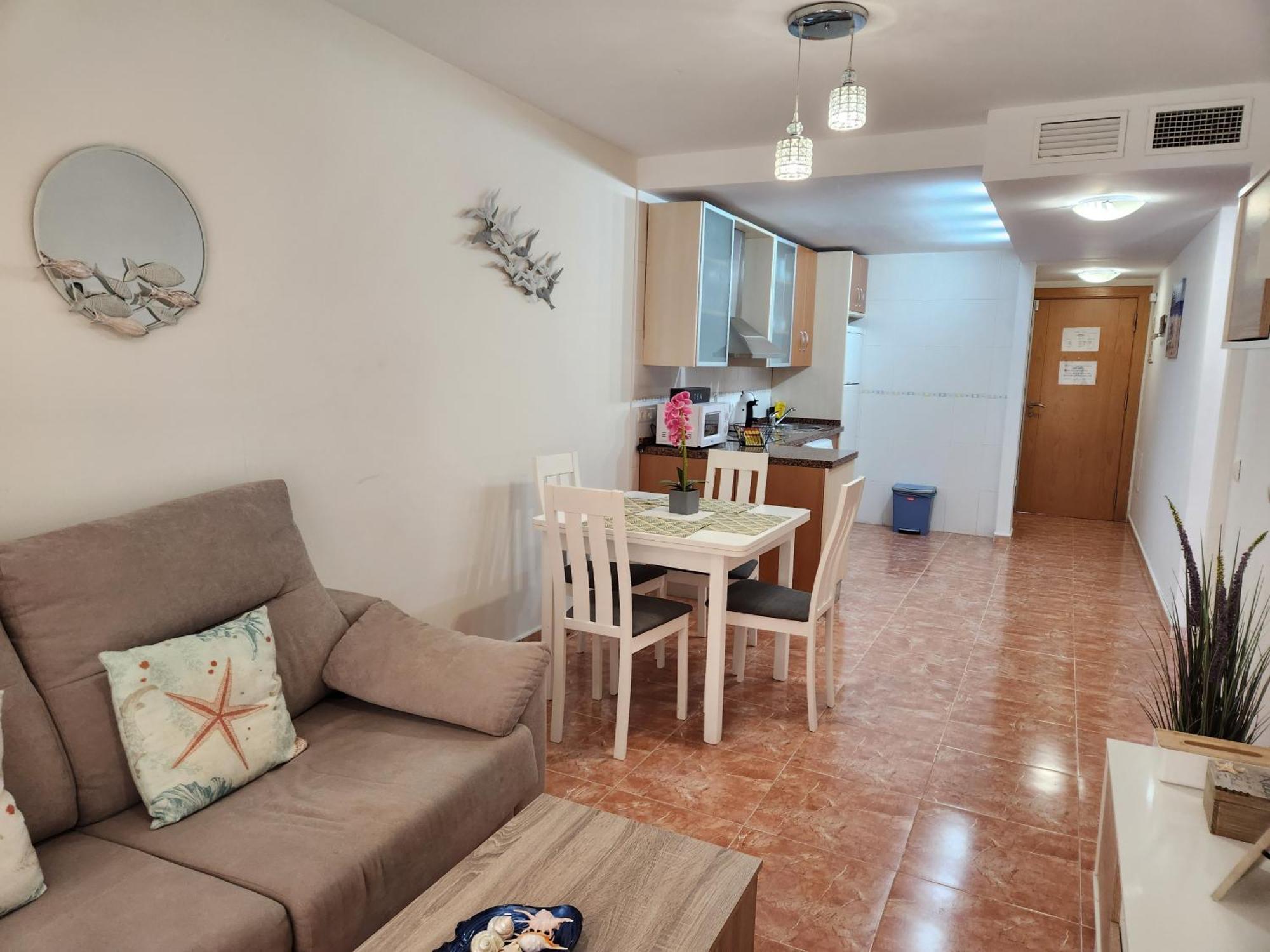 Bajo En Primera Linea De Vera-Playa Con Piscina Privada! Exteriör bild